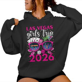 Women's Las Vegas Girls Trip 2026 Girls Weekend Party Friends Matchi Women Hoodie - Thegiftio UK
