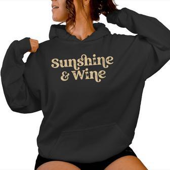Women's Sunshine And Wine Summertime Drinking Women Hoodie | Seseable UK