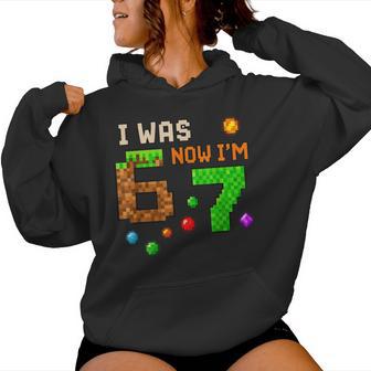 Yo Era 6 Ahoraoy 7 Impresionante Retro Gaming 67 Meme Broma Sudadera con capucha para mujer - Regaloses