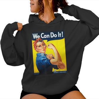 「We Can Do It」ポスター ロージー The Riveter Girl Power」 レディースパーカー - Kawaiitshirt