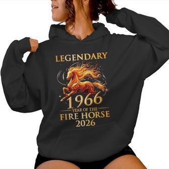 伝説の1966年 火の馬の年 60歳の誕生日 男性 女性 レディースパーカー - Kawaiitshirt