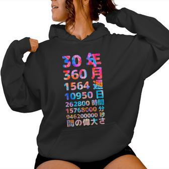 面白い30歳の誕生日の古いメーター 面白い30歳のギフト 女性 男性 面白い電卓 30歳の誕生日のギフト レディースパーカー - Kawaiitshirt