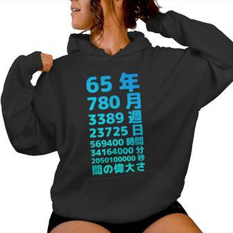 面白い65歳の誕生日の古いメーター 面白い65歳のギフト 女性 男性 面白い電卓 65歳の誕生日のギフト レディースパーカー - Kawaiitshirt