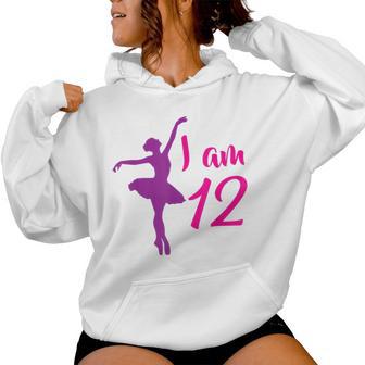 12 ° B-Day Dancing Ballerina Per Ragazze Felpa con cappuccio da donna - Novitaregali