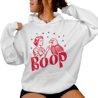 4Th Of July Boop Woman Bald Eagle Patriotic Men Women Hoodie - Thegiftio UK