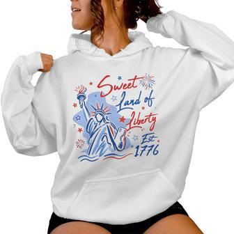 4Th Of July Sweet Land Of Liberty 1776 Kid Women Hoodie - Thegiftio UK
