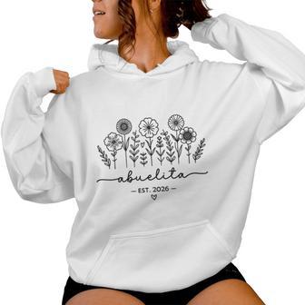 Abuelita 2026 Anuncio De Embarazo Abuela 2026 Sudadera con capucha para mujer - Regaloses