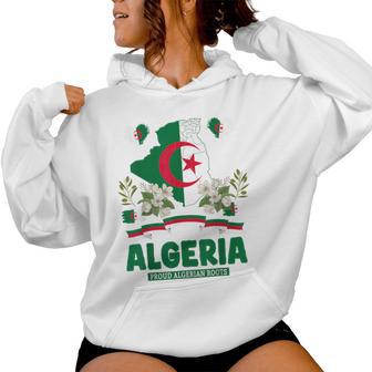Algerian Flag Heritage Outfit Idea For Algeria Themed Women Hoodie - Thegiftio UK