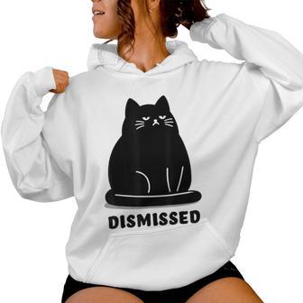 Annoyed Cat Dismissedarcastic Rolling Eyes カワイイキャット レディースパーカー - Kawaiitshirt