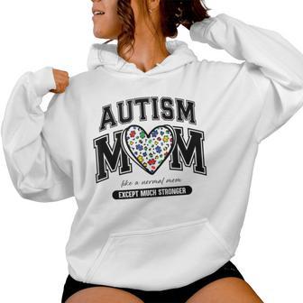 Autismo Mamma Autismo Mamma Autistico Consapevolezza Madri Giorno Amore Felpa con cappuccio da donna - Novitaregali