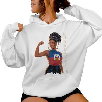 Ayiti Woman Unbreakable Haiti Independence Haitian Flag Day Women Hoodie - Thegiftio UK