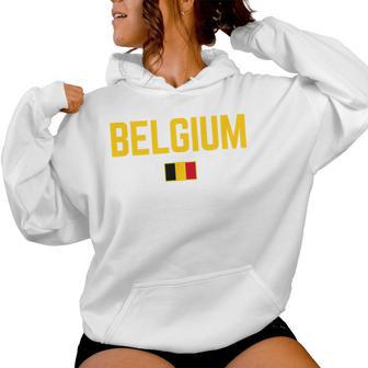 Belgium Flag Kids Belgium Women Hoodie - Thegiftio UK
