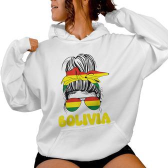 Bolivian Boloucio Para Orgullosa Bandera De Bolivia Para Niñas Sudadera con capucha para mujer - Regaloses