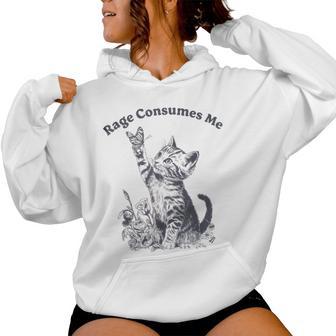 Cat Humor Kitten Miau Cat Kitten Sudadera con capucha para mujer - Regaloses