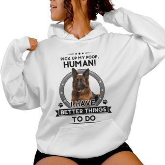 Divertente Da Pastore Tedescohepard Dog Mom Dad Joke Pet Felpa con cappuccio da donna - Novitaregali