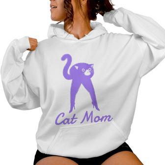 Divertida Camisa De Gato Para Mamá Día De La Madre In Mangas Sudadera con capucha para mujer - Regaloses