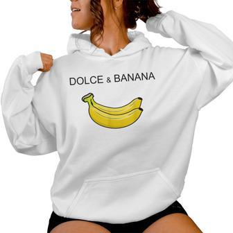 Dolce And Banana Avec Imprimé Graphique Cute Banane Sweat à capuche femme - Cadeauxyz