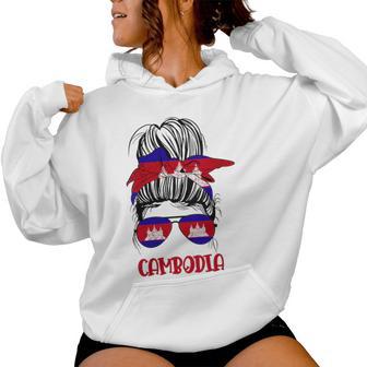 Drapeau Du Cambodge Pour Et Fille Khmer Pride Sweat à capuche femme - Cadeauxyz