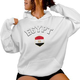 Egypt Flag Proud Egyptian Egypt Red Women Hoodie - Thegiftio UK