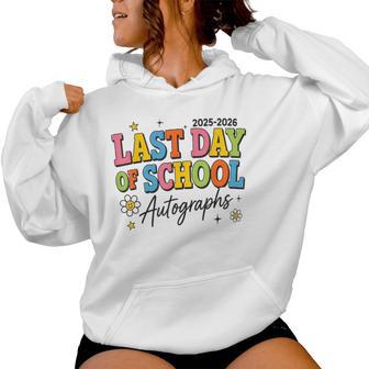 End Of Term Signatures 2025-2026 Student Teacher Autographs Women Hoodie - Thegiftio