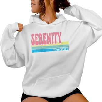 Erenity Nom Personnalisé Mignon Idée Groovy Serenity Sweat à capuche femme - Cadeauxyz