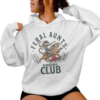 Feral Aunts Social Club Aunty Club Kids Women Hoodie - Thegiftio UK