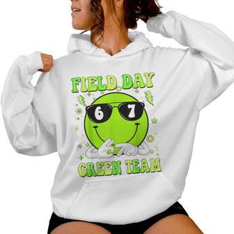 Field Day 67 Green Team Teacher Kids Boy Six Seven Fun Games Women Hoodie - Thegiftio UK