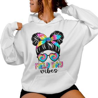 Field Day Vibes Messy Hair Bun Girls Field Day 2026 Women Hoodie - Thegiftio UK
