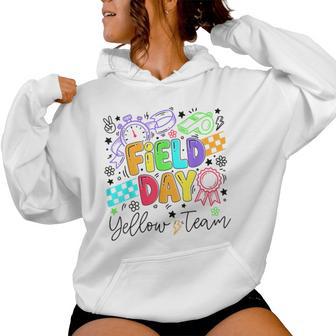 Field Day Yellow Team For Teacher Kids Field Day Games Women Hoodie - Thegiftio UK