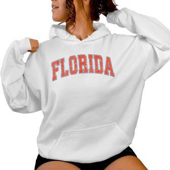 Florida Vintage Varsity Classic Text Florida Women Hoodie - Thegiftio