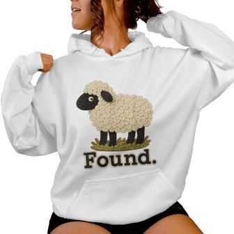 Found Sheep Psalm 23 Christian Faith Women Hoodie - Thegiftio UK