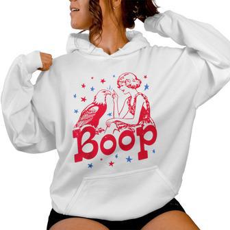 Independence Day Eagle Boop For Men's Women Women Hoodie - Thegiftio UK