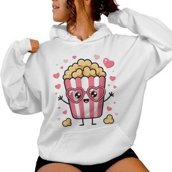 Popcorn For Girls Popcorn Lover Women Hoodie - Thegiftio UK