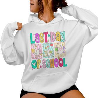 Silly Teacher Goose Happy Last Days Of School Kids Women Hoodie - Monsterry