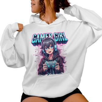 Gamer Girl Gaming Anime Jeuidéo Mignon S Filles Sweat à capuche femme - Cadeauxyz