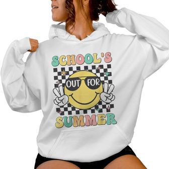 Groovy School's Out For Summer Last Day Of School Boys Girls Women Hoodie | Mazezy