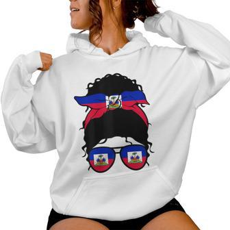 Haitian Girl Haiti Haitian Flag Proud Haitian Woman Women Hoodie - Thegiftio UK