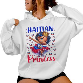 Haitian Princess Dabbing Pour Filles Et Enfants Sweat à capuche femme - Cadeauxyz