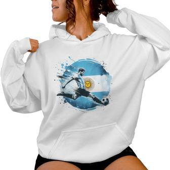 Jugador Argentinaintage Hombres Niños Niñas Es Sudadera con capucha para mujer - Regaloses
