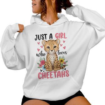 Just A Girl Who Loves Cheetahs Women Hoodie - Thegiftio UK