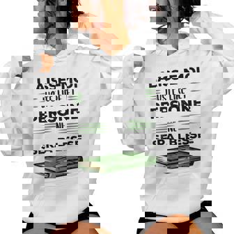 Laisse Moi Juste Lire Et Personne Neera Blesse Roman Livre Sweat à capuche femme - Cadeauxyz