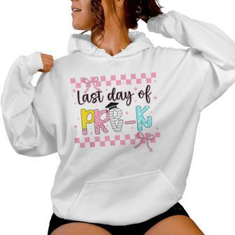 Last Day Of Pre K Lgraduation Coquette Teacher Girl Women Hoodie - Monsterry