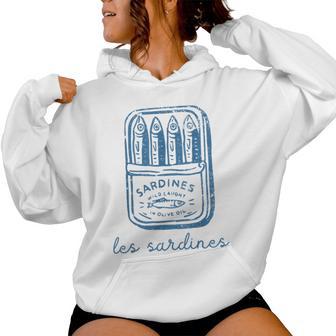 Les Sardines Tinned Fish Retro For Women Women Hoodie - Monsterry