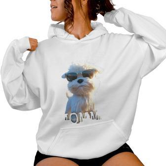 Maltese Mommy Perros Mamá Día De La Madre Mom Dulce Maltés Sudadera con capucha para mujer - Regaloses