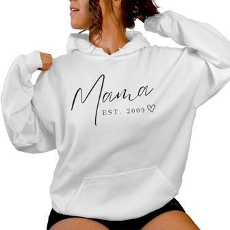 Mama Est 2009 Sudadera con capucha para mujer - Regaloses