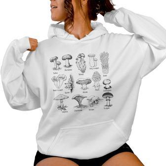 Mushroom Mycology Fungi Foraging Collector Women Hoodie - Thegiftio UK