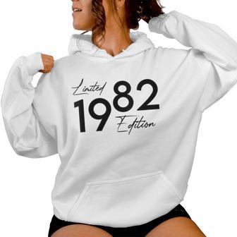 Né En 1982 En 82 Année De Construction Anniversaire Rétro Sweat à capuche femme - Cadeauxyz