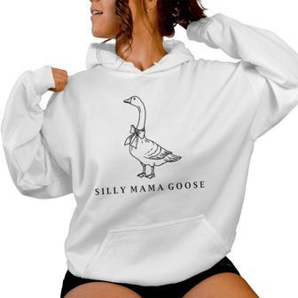 One Silly Mama Goose Silly Mama Goose Goose Family Women Hoodie - Monsterry