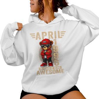 Ours En Peluche 30 Avril Pour Homme Et 1996 Sweat à capuche femme - Cadeauxyz