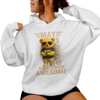 Ours En Peluche 90 Ans Mai 1936 90E Anniversaire Sweat à capuche femme - Cadeauxyz